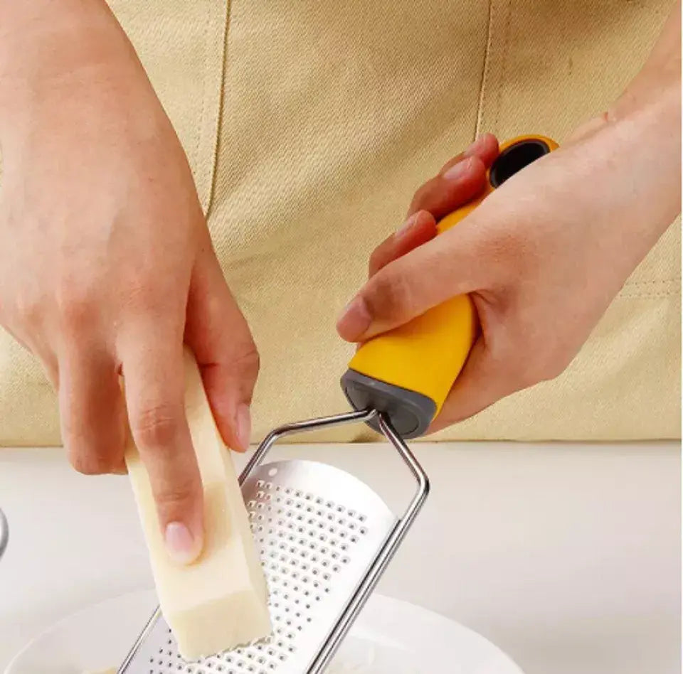 Premium Stainless Steel Citrus Zester and Cheese Grater - Versatile Kitchen Utensil Set for Lemons, Ginger, and More