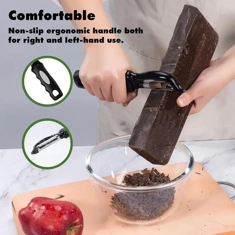 Premium Swivel Vegetable Peeler with Ergonomic Handle and Ultra-Sharp Stainless Steel Blades - Ideal for Peeling Vegetables and Fruits Including Potatoes, Carrots, and Apples