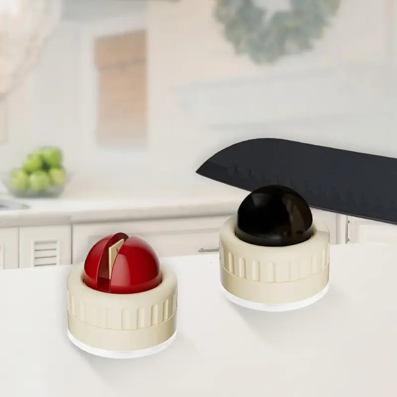 Portable Rapid Knife Sharpener with Suction Base for Kitchen and Outdoor Tools - Non-Slip Design for Knives, Scissors, and Cleavers