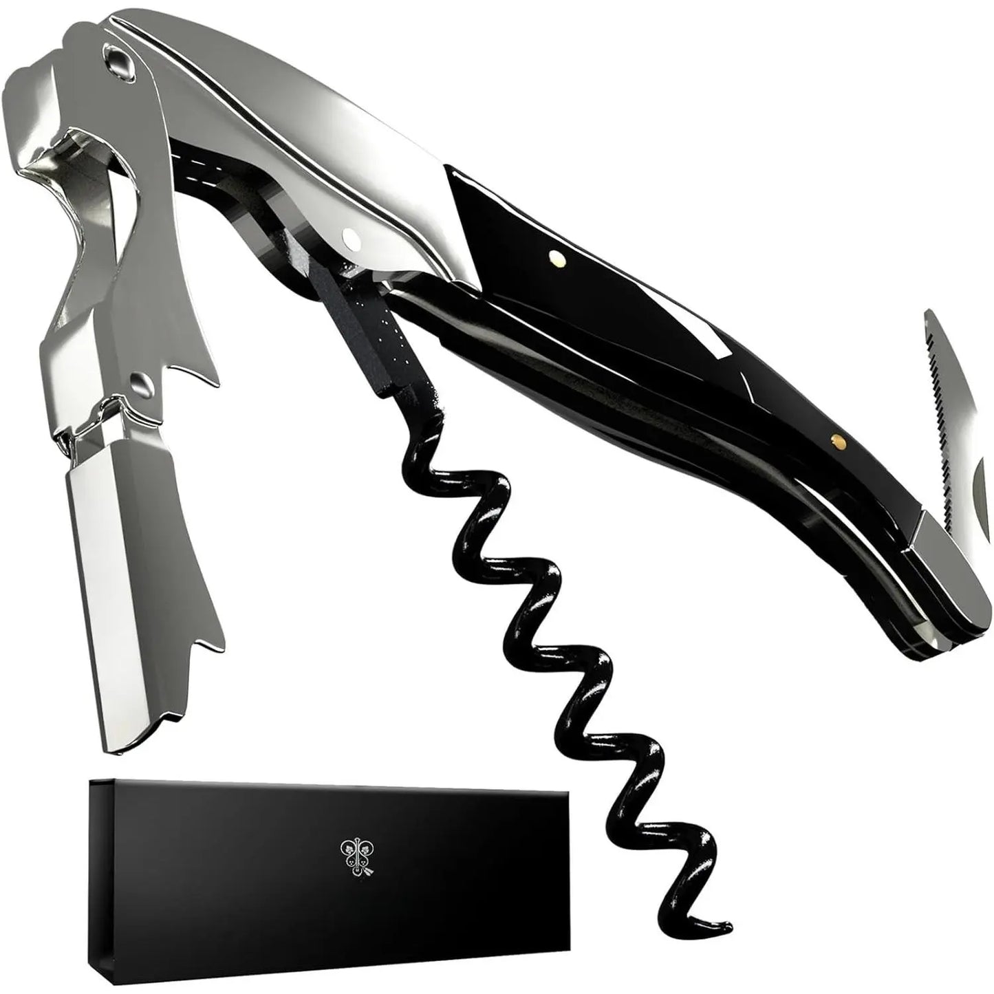 Zero Resistance Helix Corkscrew Silent Bottle Opener and Waiter's Key