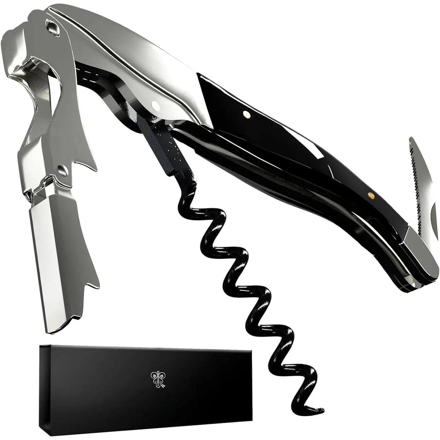 Zero Resistance Helix Corkscrew Silent Bottle Opener and Waiter's Key