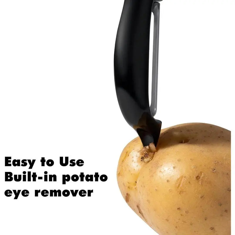 Premium Swivel Vegetable Peeler with Ergonomic Handle and Ultra-Sharp Stainless Steel Blades - Ideal for Peeling Vegetables and Fruits Including Potatoes, Carrots, and Apples