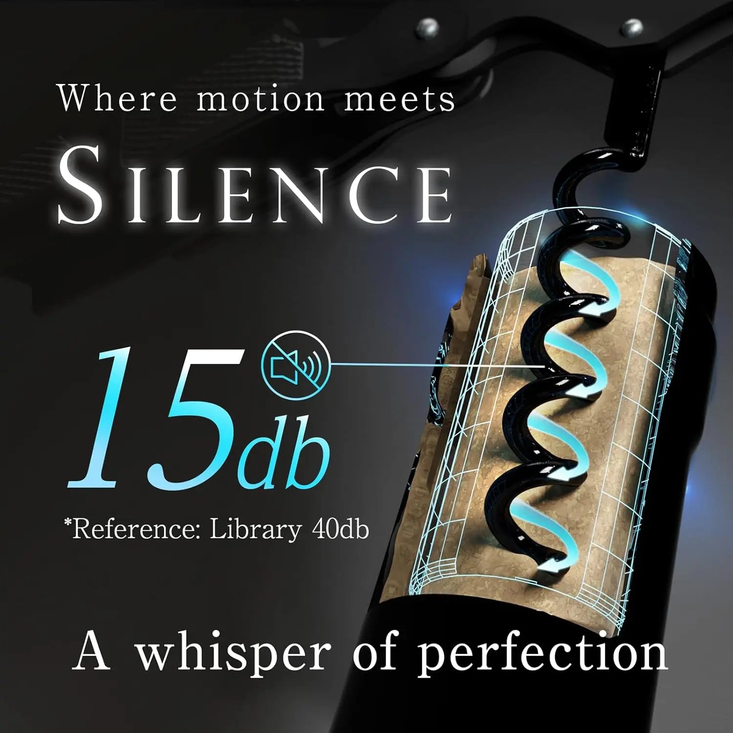 Zero Resistance Helix Corkscrew Silent Bottle Opener and Waiter's Key