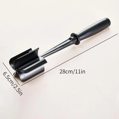 Meat Chopper and Potato Masher Tool for Kitchen, Black