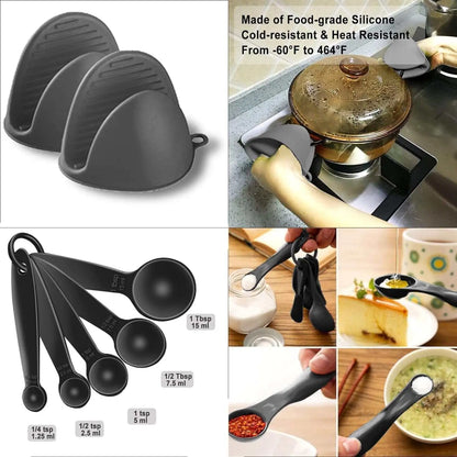 ITZZO 19-Piece Kitchen Utensil Set with Storage Block Organizer
