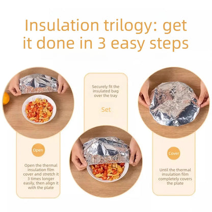 Premium Aluminum Foil Heat-Retaining Cover for Home Dining Table and Food Storage, Ensuring Insulation and Freshness