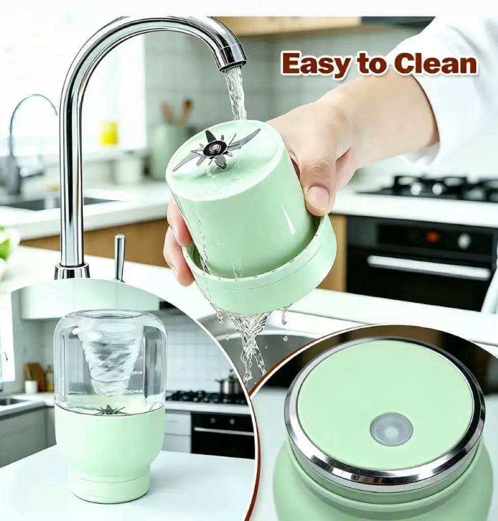 Portable Cordless Handheld Blender with 24oz BPA-Free Vessel, Leakproof Lid, Sip Spout, and USB-C Rechargeable Battery - Ideal for Shakes, Travel, and Kitchen Use (Includes Nutritious Recipe)