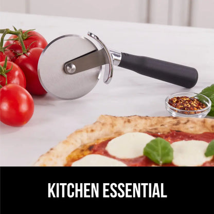 Gorilla Grip Patented 9-Inch Pizza Cutter Wheel with Rust-Resistant Stainless Steel Blade and Ergonomic Handle for Effortless Slicing of Pizzas, Pies, and Pastries