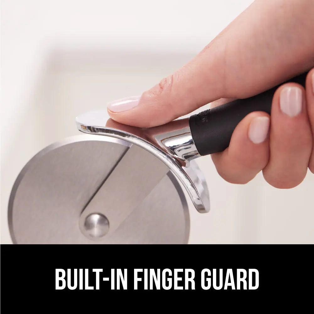 Gorilla Grip Patented 9-Inch Pizza Cutter Wheel with Rust-Resistant Stainless Steel Blade and Ergonomic Handle for Effortless Slicing of Pizzas, Pies, and Pastries