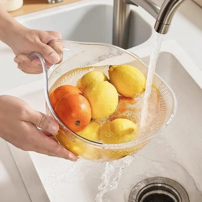 Multifunctional Rice Washing Drain Basket Set - 1/2/3 Count Strainer for Rice, Vegetables, and Fruits - Essential Kitchen Utensils