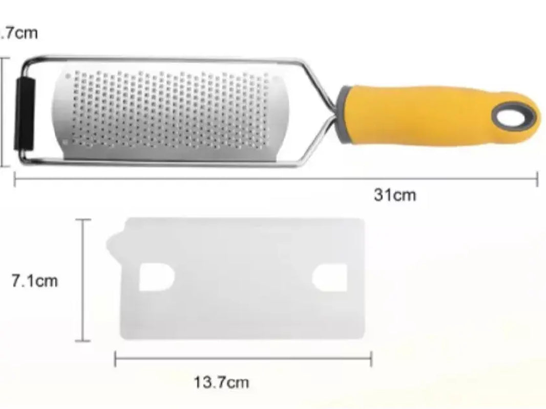 Premium Stainless Steel Citrus Zester and Cheese Grater - Versatile Kitchen Utensil Set for Lemons, Ginger, and More