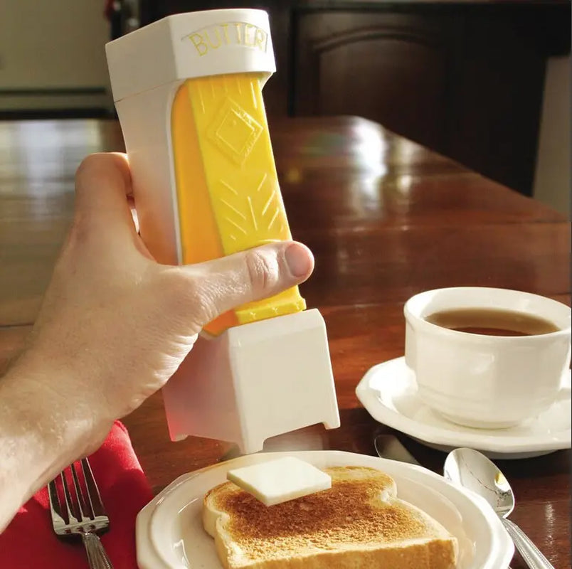 One-Click Butter Cutter and Dispenser for Fresh Storage and Precise Slicing of Sticks, Ideal for Bread, Cakes, and Cookies