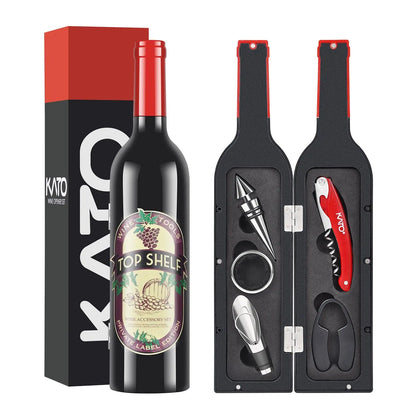 Kato by Tirrinia 5-Piece Wine Bottle Opener Set for Outdoor Gatherings