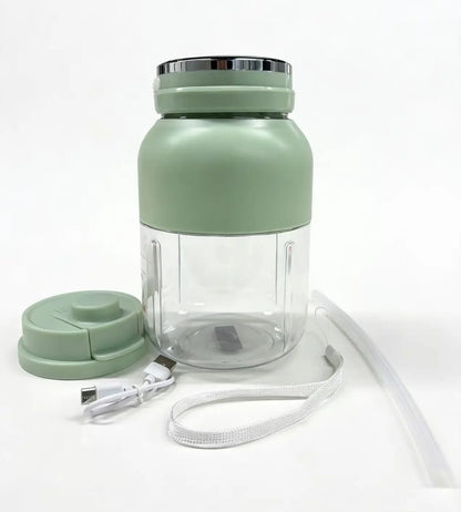 Portable Cordless Handheld Blender with 24oz BPA-Free Vessel, Leakproof Lid, Sip Spout, and USB-C Rechargeable Battery - Ideal for Shakes, Travel, and Kitchen Use (Includes Nutritious Recipe)
